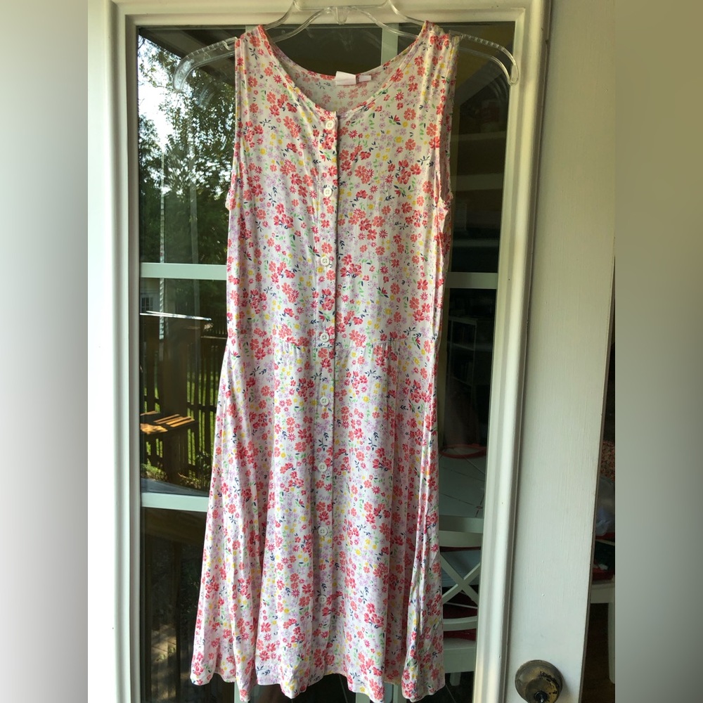 Gap Kids White Floral Dress